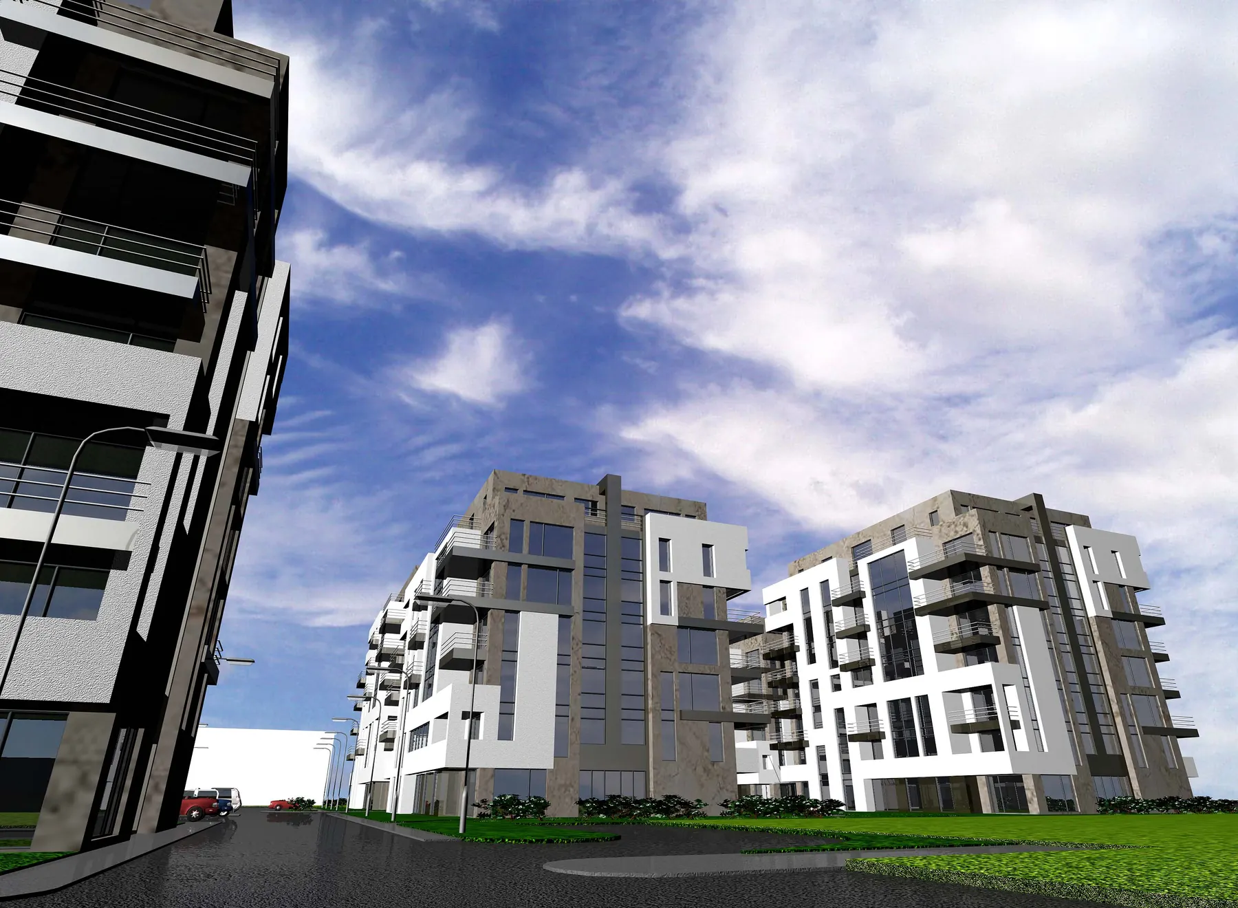 Ansamblu de apartamente